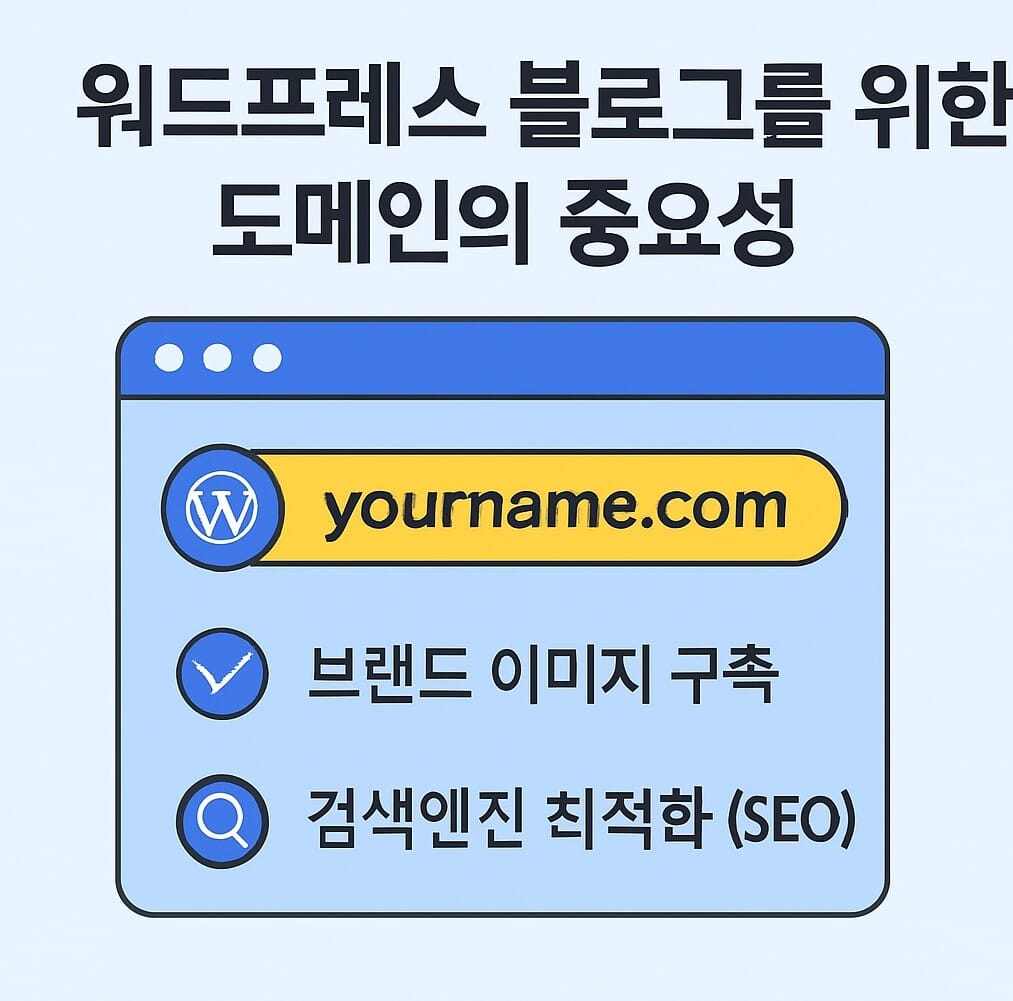 워드프레스 블로그 도메인 중요성