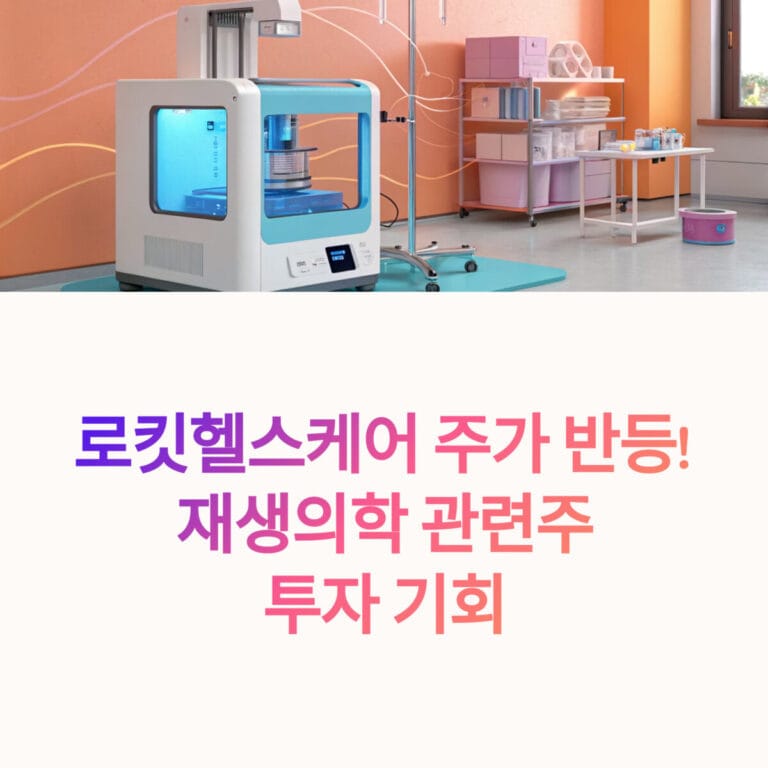 로킷헬스케어 재생의학 관련주