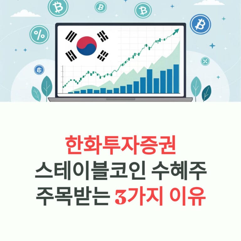 한화투자증권 스테이블코인 수혜주