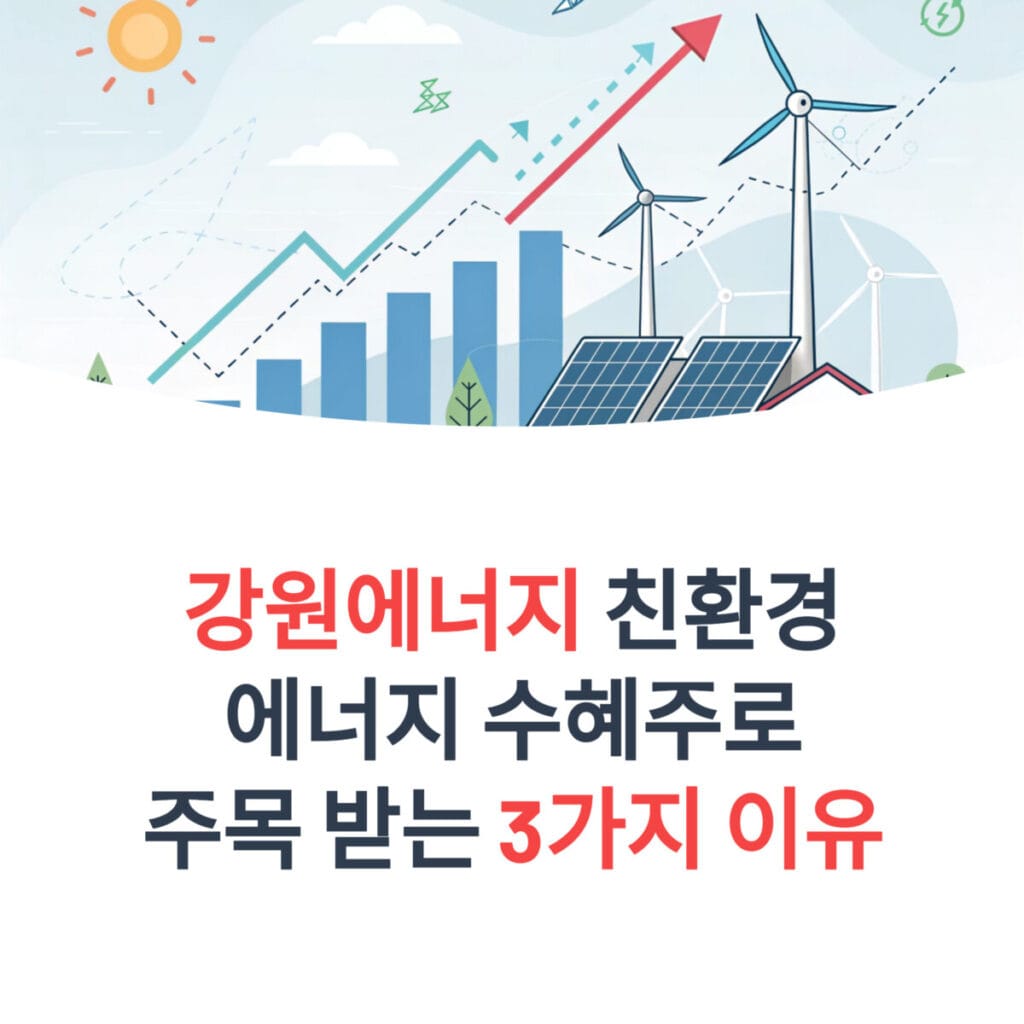 강원에너지 친환경 에너지 수혜주