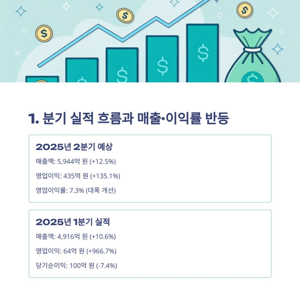 유한양생 분기 실적 흐름