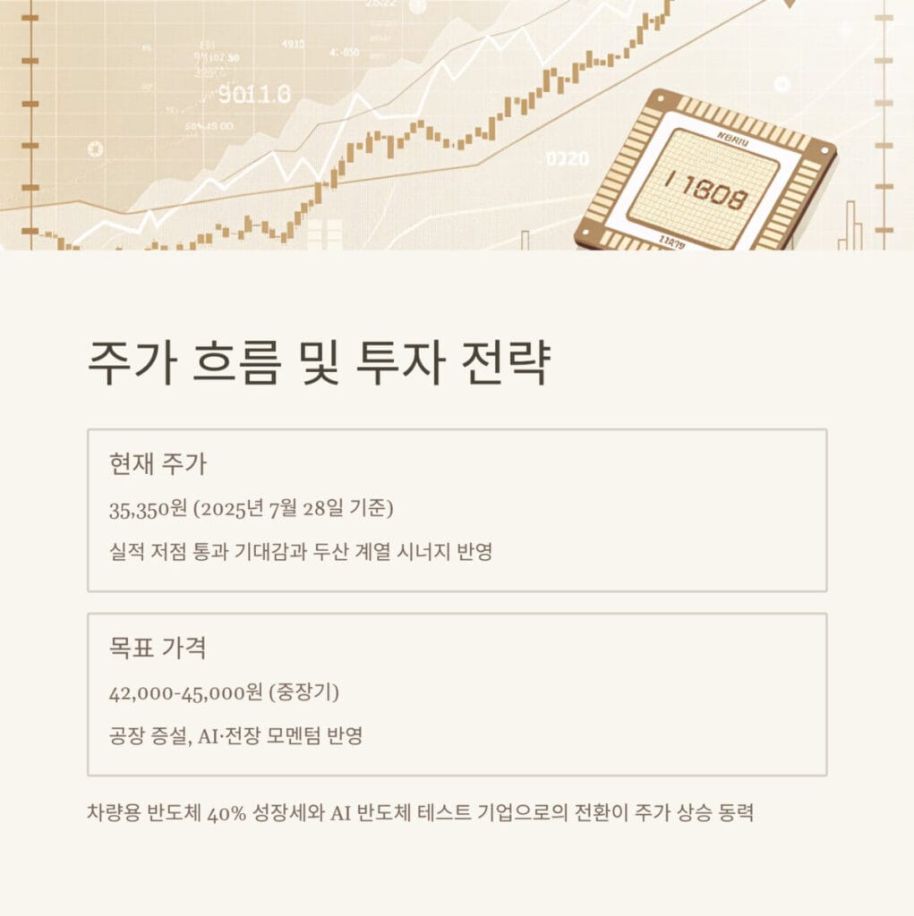 두산테스나 투자 전략