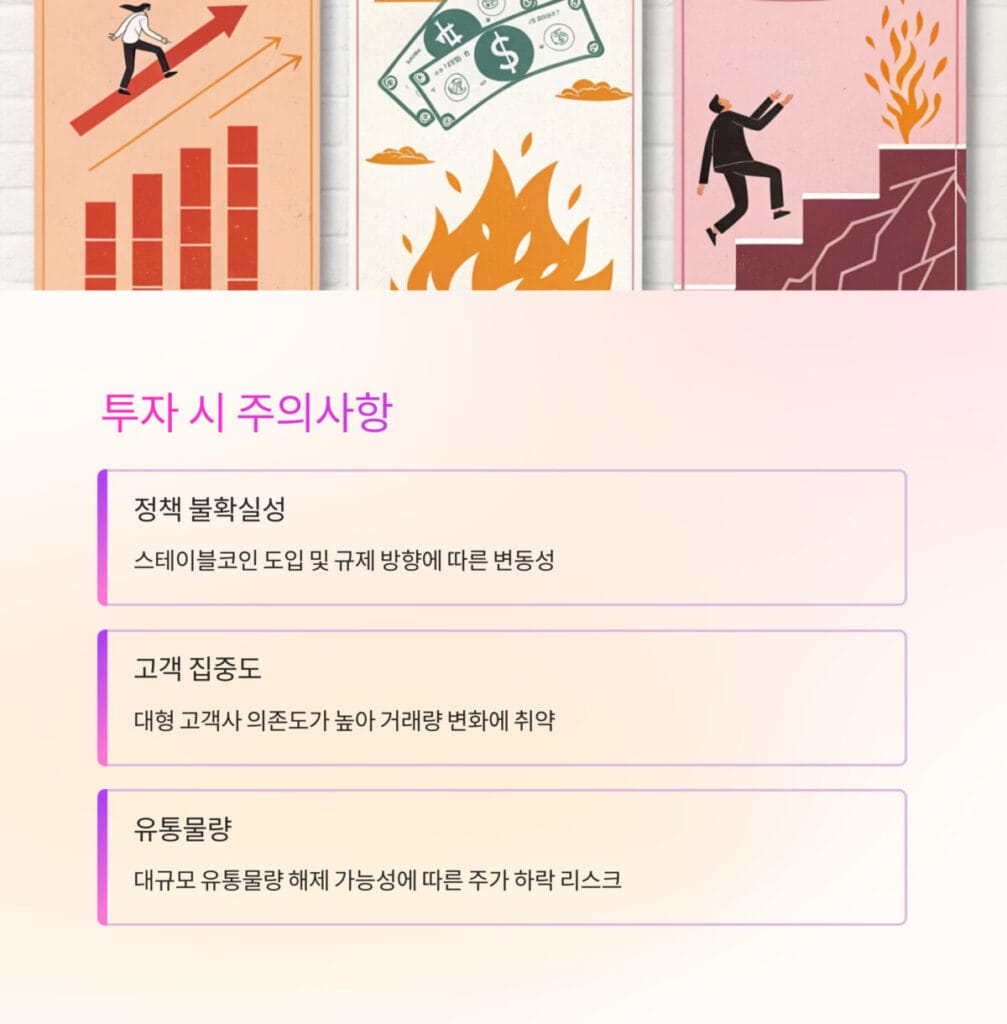 더즌 투자 시 주의사항