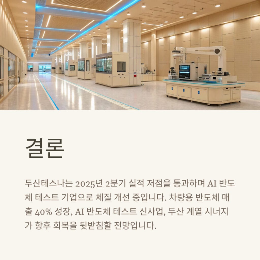 두산테스나 포스팅 결론