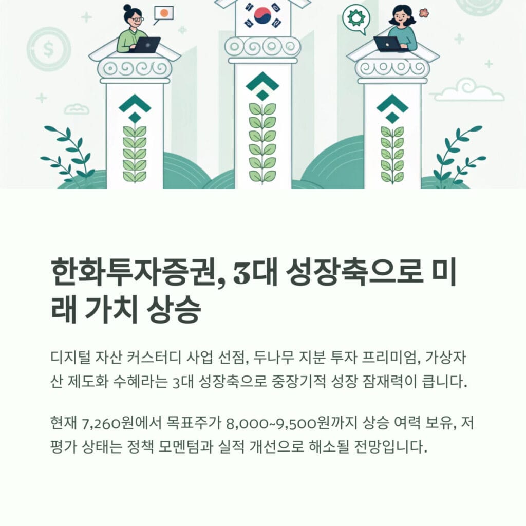 한화투자증권 미래 가치 상승