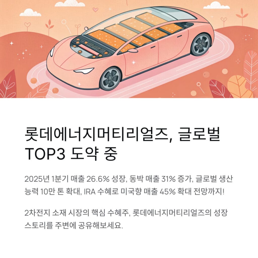 롯데에너지머티리얼즈 결론