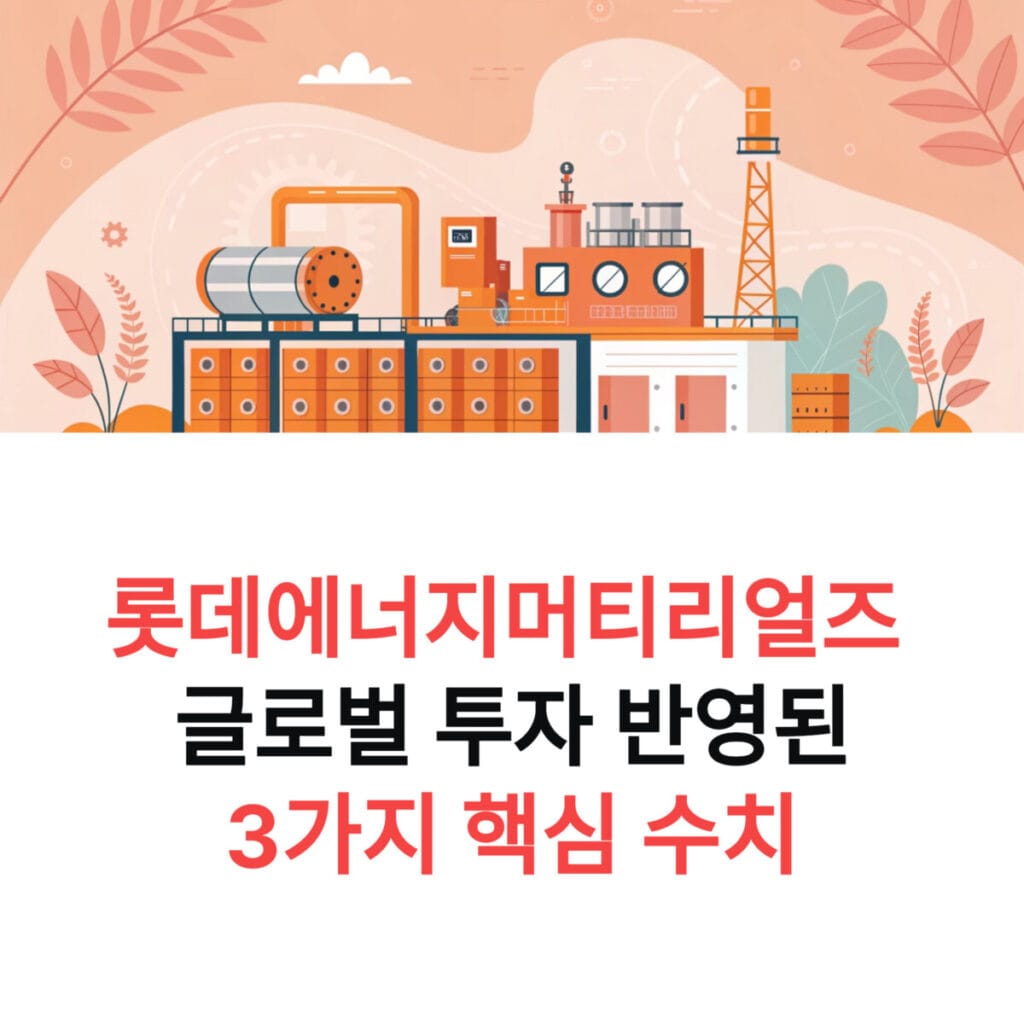 롯데에너지머티리얼즈 실적 분석