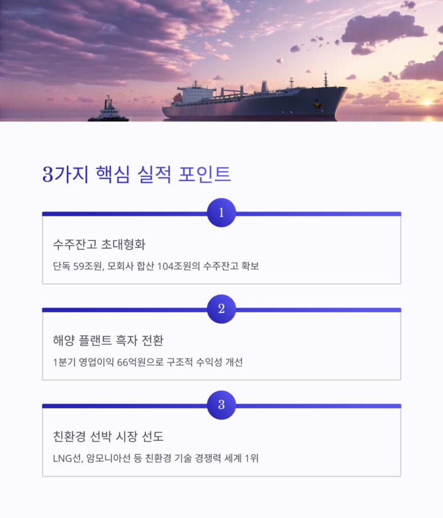 HD현대중공업 실적 포인트