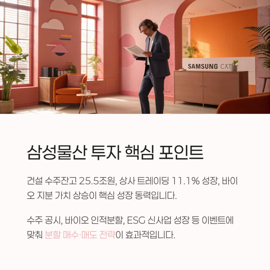 삼성물산 실적 분석 결론