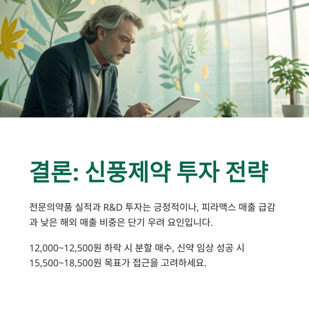 신풍제약 실적 분석 결론