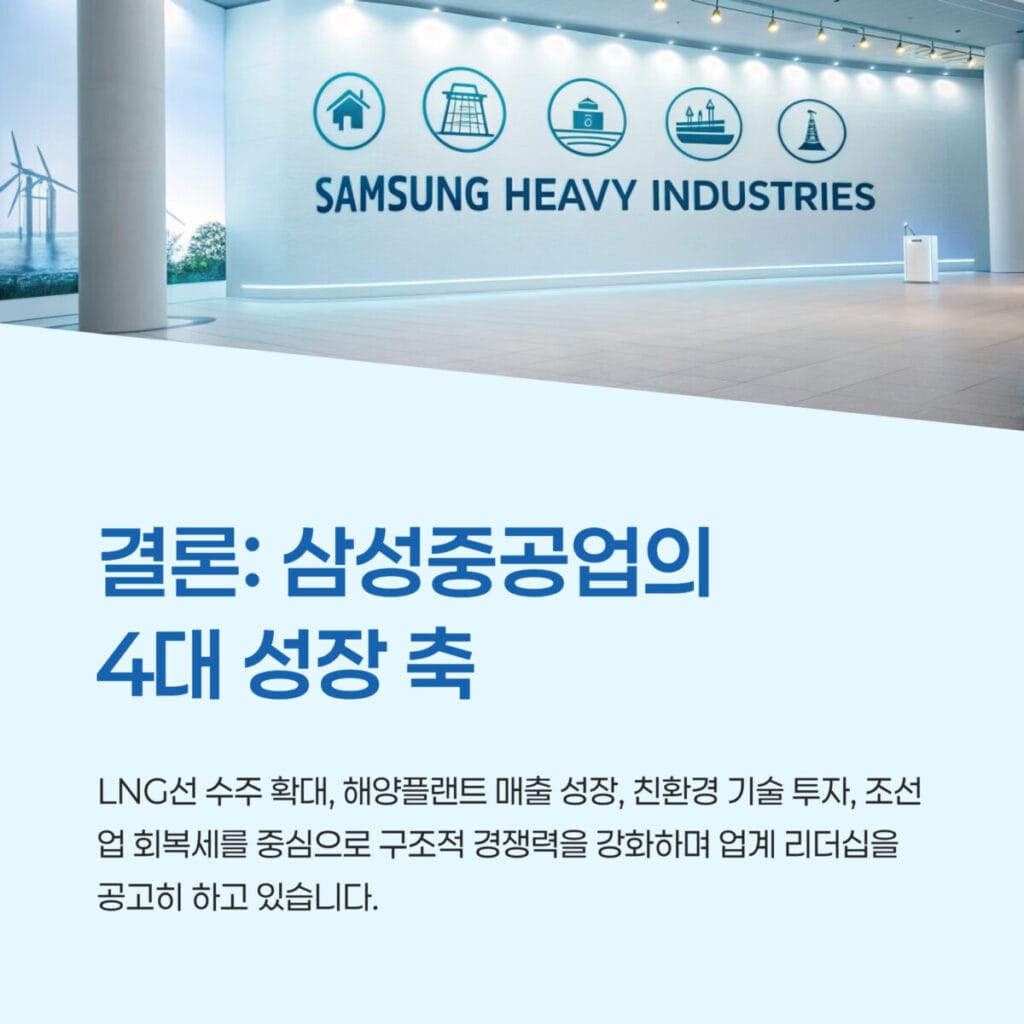 삼성중공업 실적 분석 결론