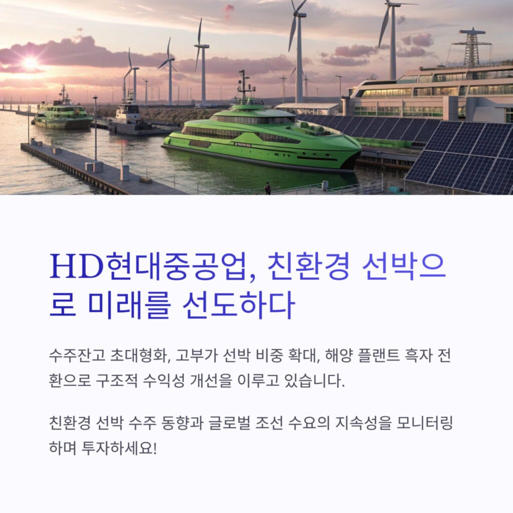 HD현대중공업 실적 분석 결론