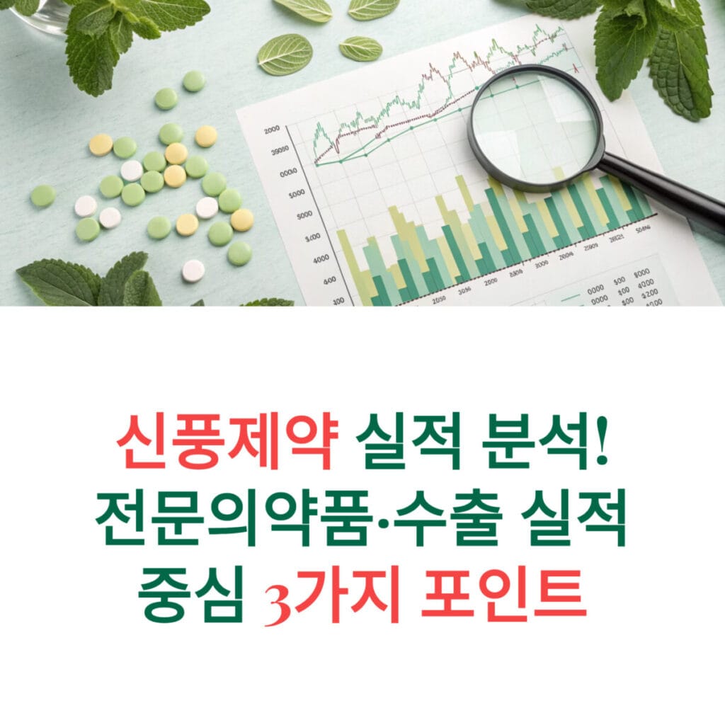 신풍제약 실적 분석