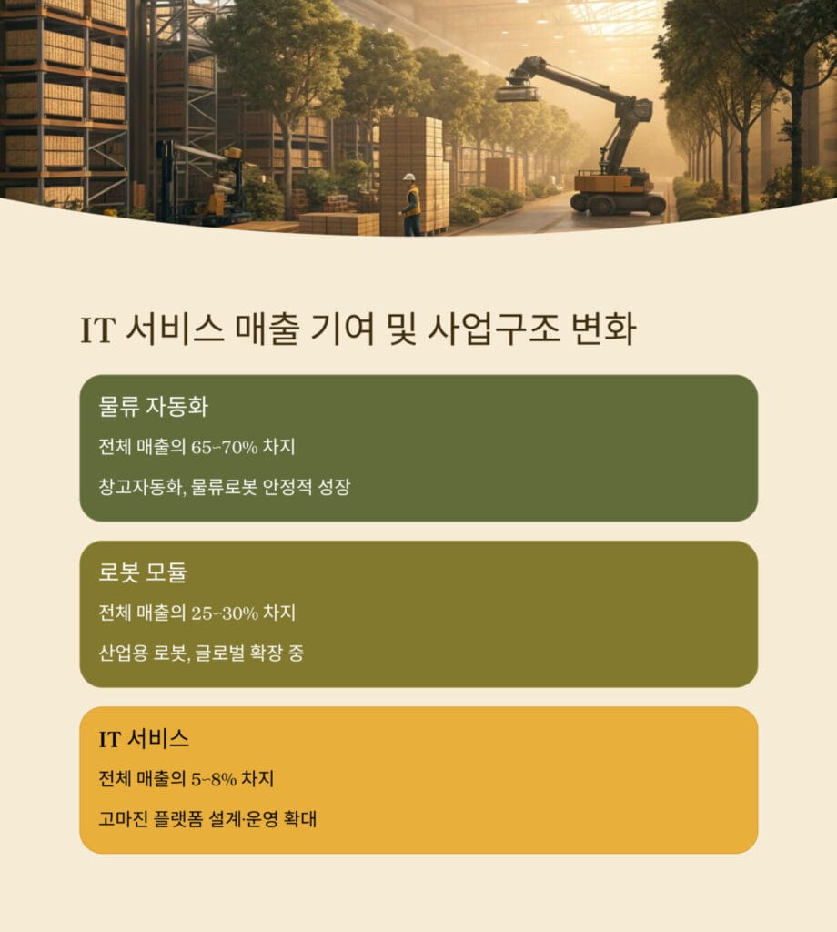 IT 서비스 매출 기여도