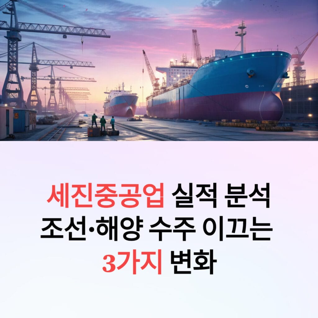 세진중공업 실적 분석
