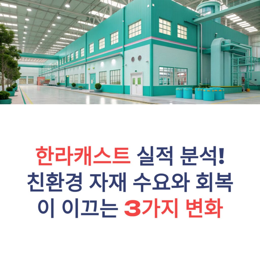 한라캐스트 실적 분석