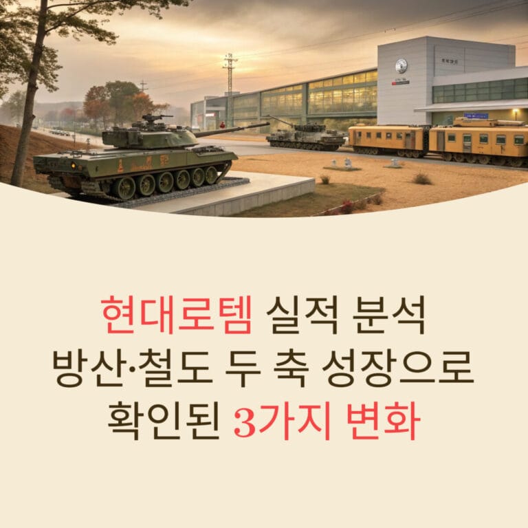 현대로템 실적 분석