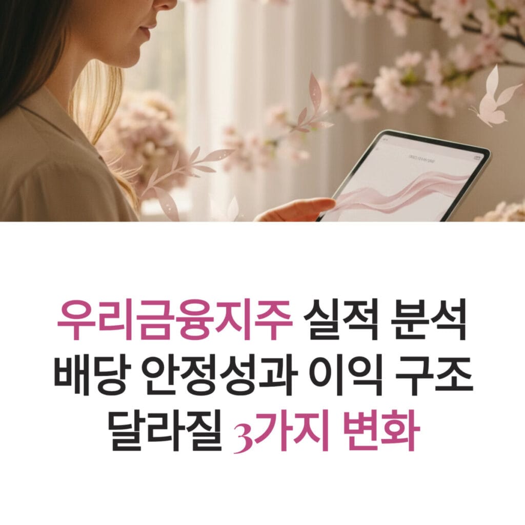 우리금융지주 실적 분석