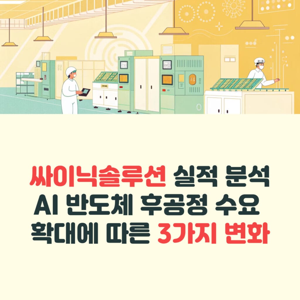 싸이닉솔루션 실적 분석