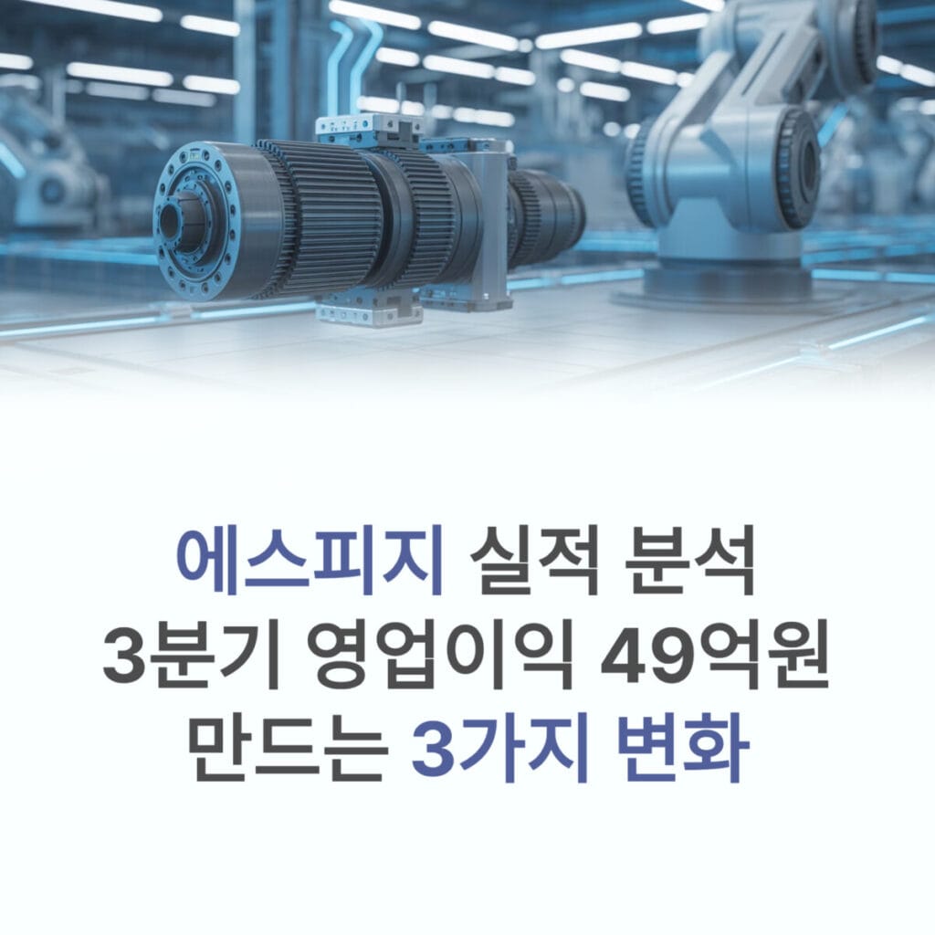 에스피지 실적 분석