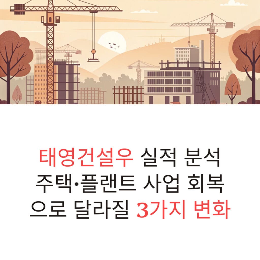 태영건설우 실적 분석