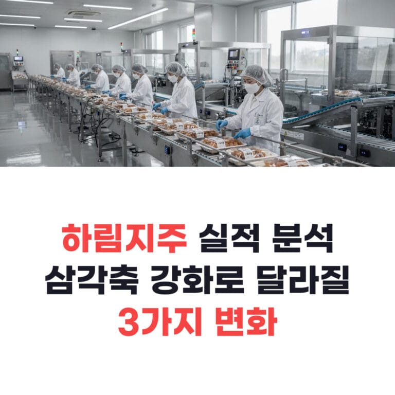 하림지주 실적 분석