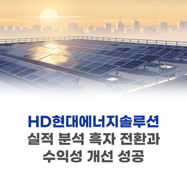 HD현대에너지솔루션 실적 분석