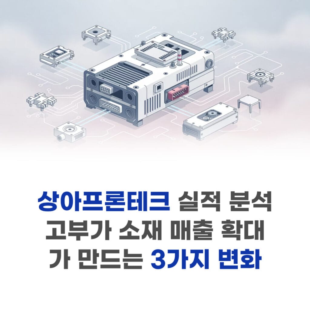 상아프론테크 실적 분석