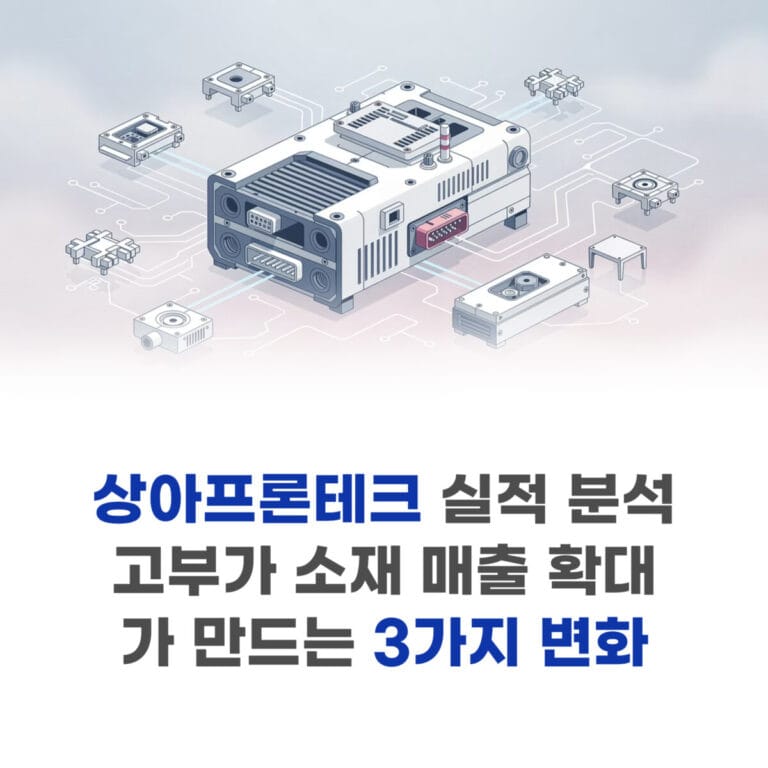 상아프론테크 실적 분석