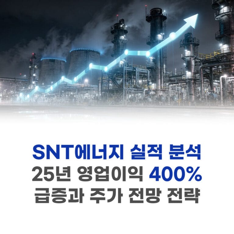 SNT에너지 실적 분석