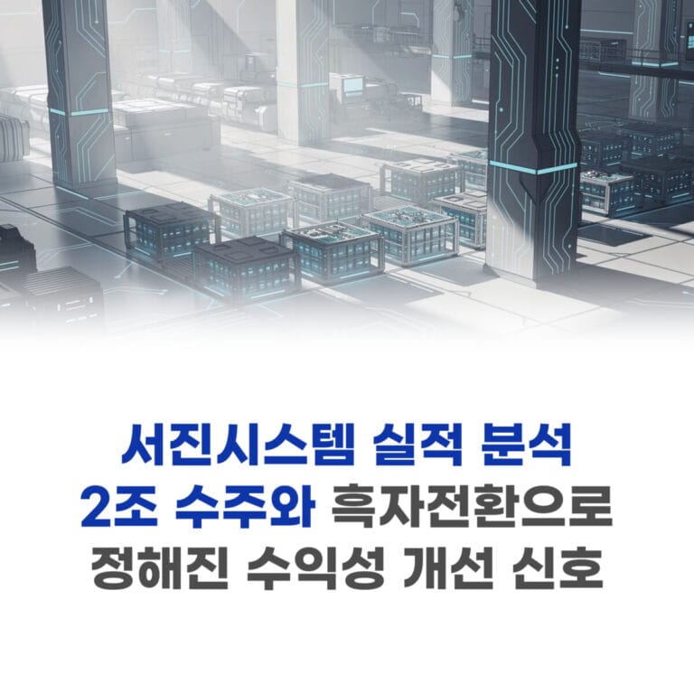 서진시스템 실적 분석