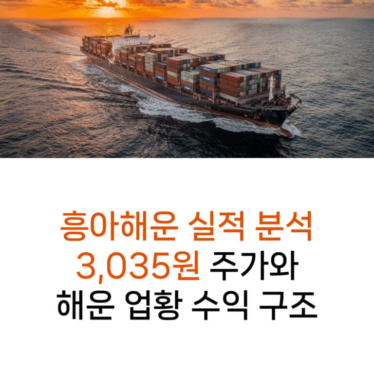 흥아해운 실적 분석