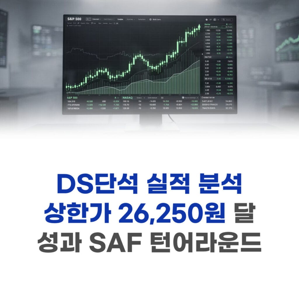 DS단석 실적 분석
