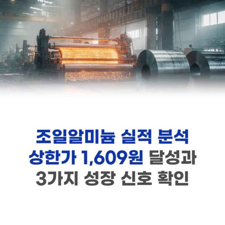 조일알미늄 실적 분석